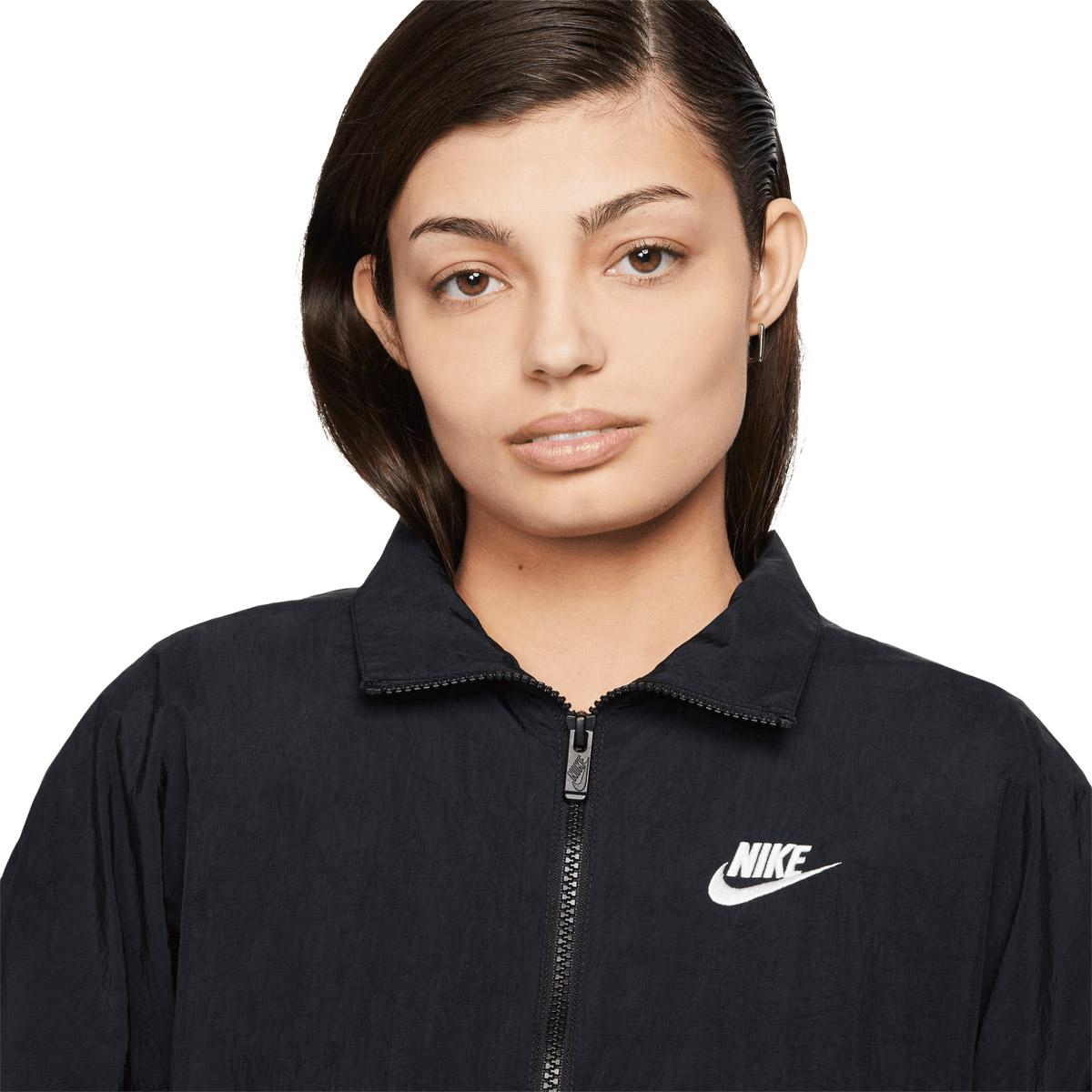 Nike Sportswear Essential Woven Wind Jakke Dame BLACK/BLACK/WHITE