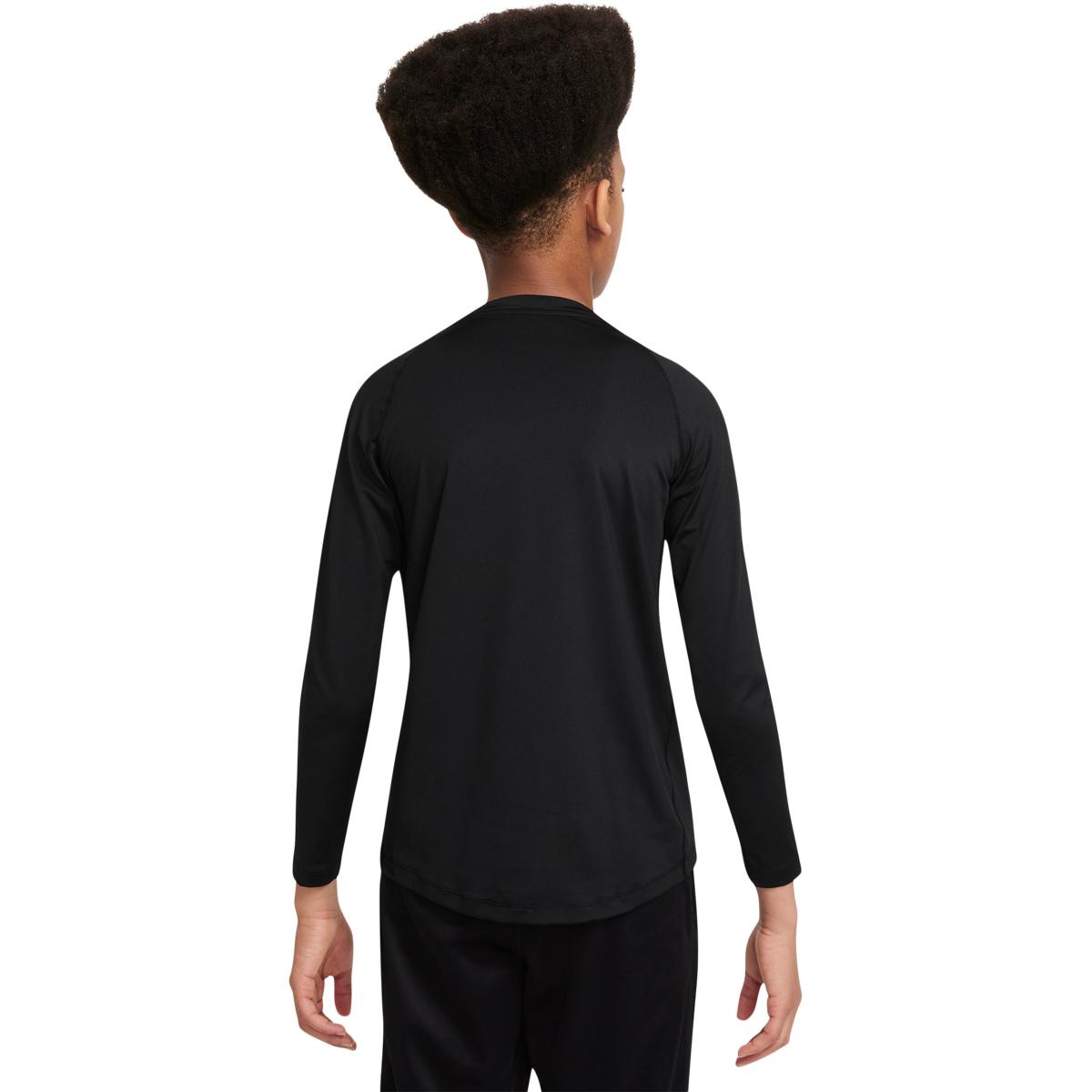Nike Pro Dri-FIT Langermet Baselayer T-skjorte Barn BLACK/BLACK/RED