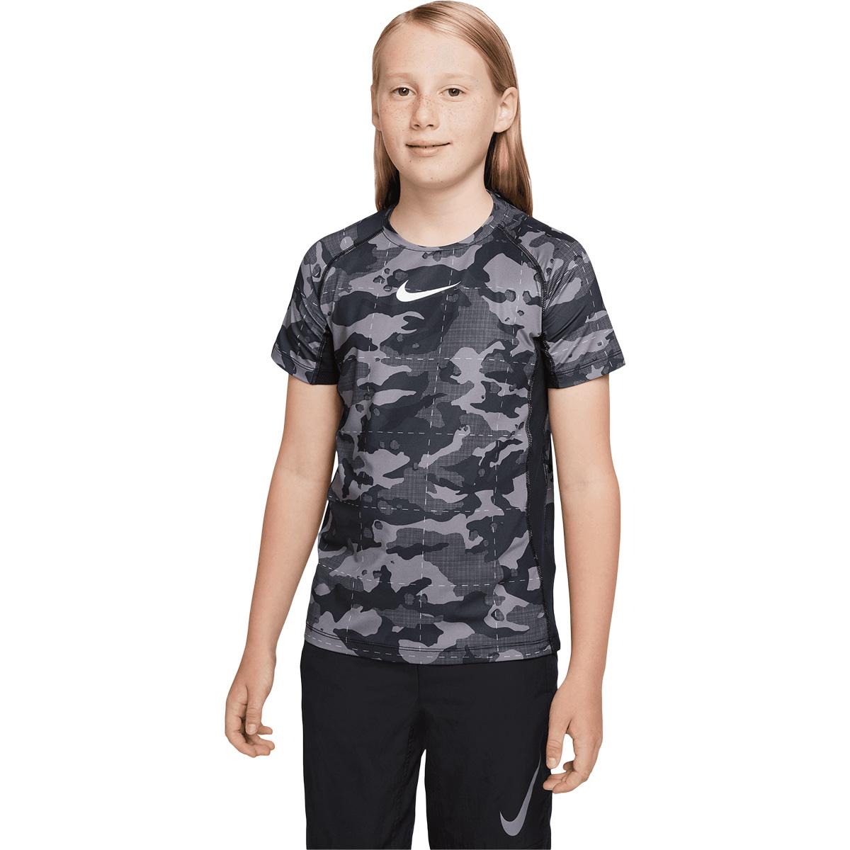 Nike Pro Dri-FIT Trenings T-skjorte Barn BLACK/BLACK/RED