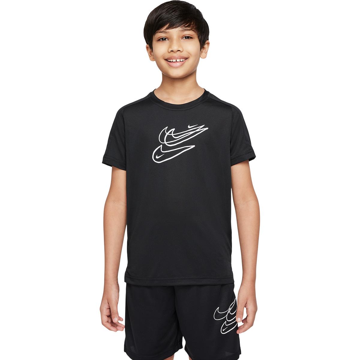 Nike Dri-FIT Trenings T-skjorte Barn BLACK/BLACK/RED