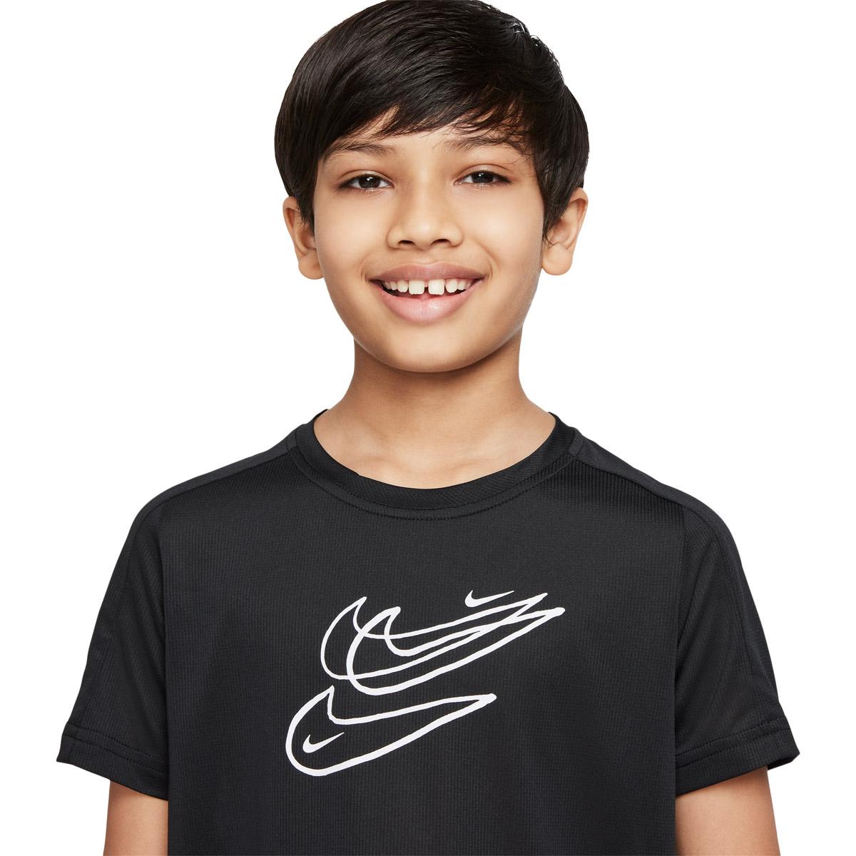 Nike Dri-FIT Trenings T-skjorte Barn BLACK/BLACK/RED