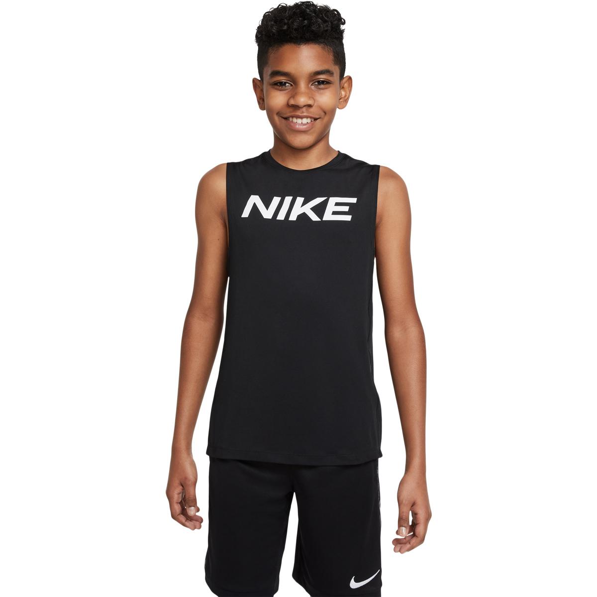Nike Pro Dri-FIT Treningstopp Barn BLACK/BLACK/RED