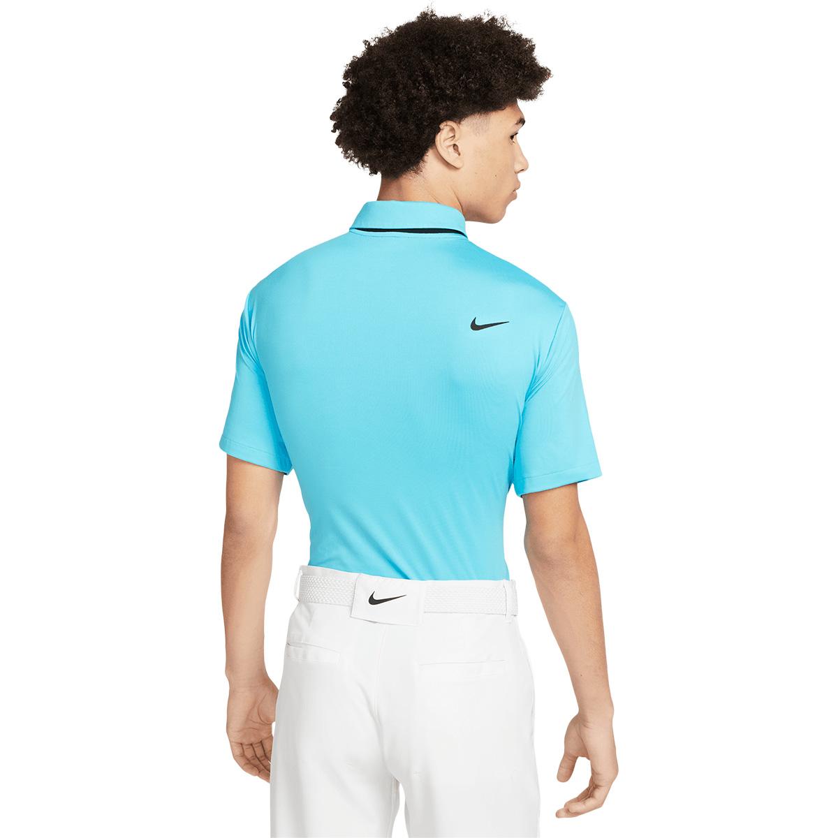 Nike Dri-FIT Tour Solid Golf Polo T-shirt Herre BALTIC BLUE/BLACK