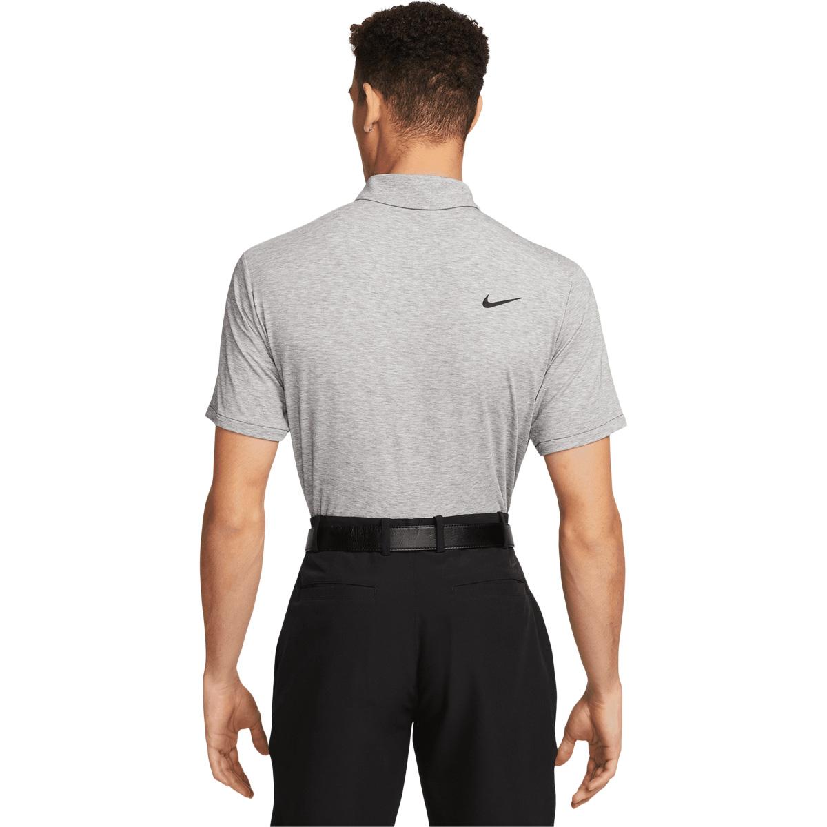 Nike Dri-FIT Tour Heather Golf Polo T-shirt Herre BLACK/BLACK/RED