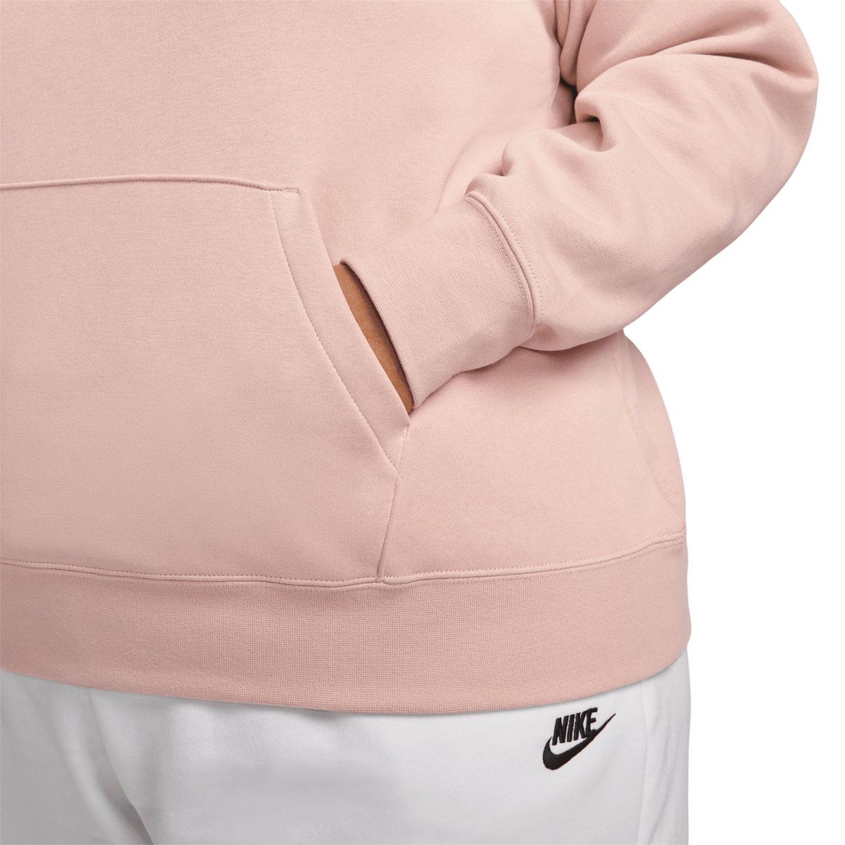 Nike Plus Sportswear Club Fleece Hættetrøje Dame PINK BLAST/TTLCMS/VOLT