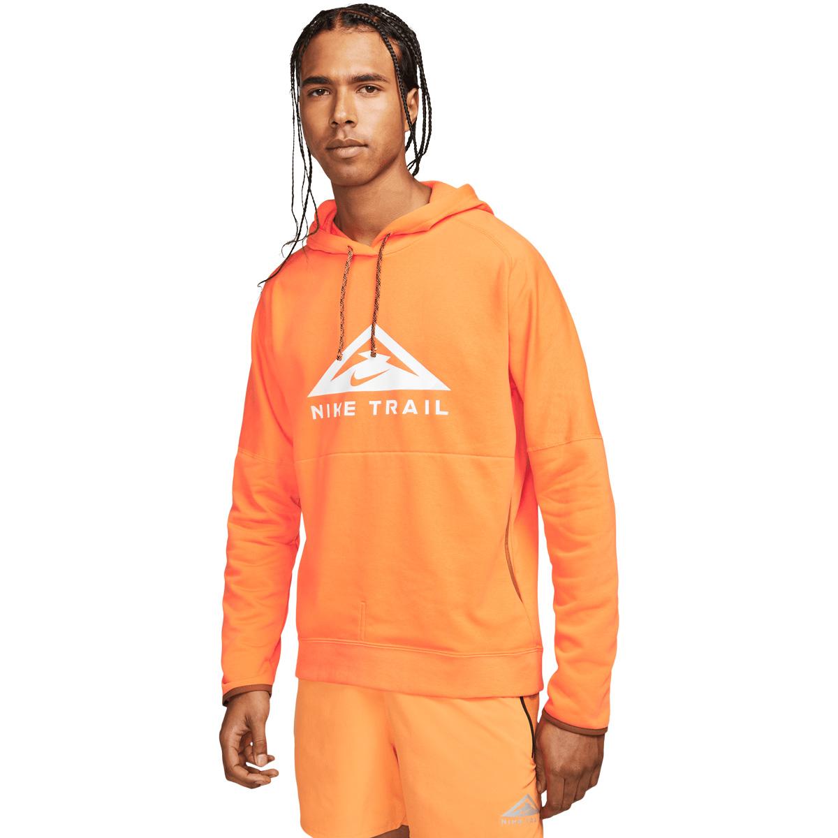 Nike Dri-FIT Trail Løbetrøje Herre BRIGHT MANDARIN/OLIVE FLAK/WHI