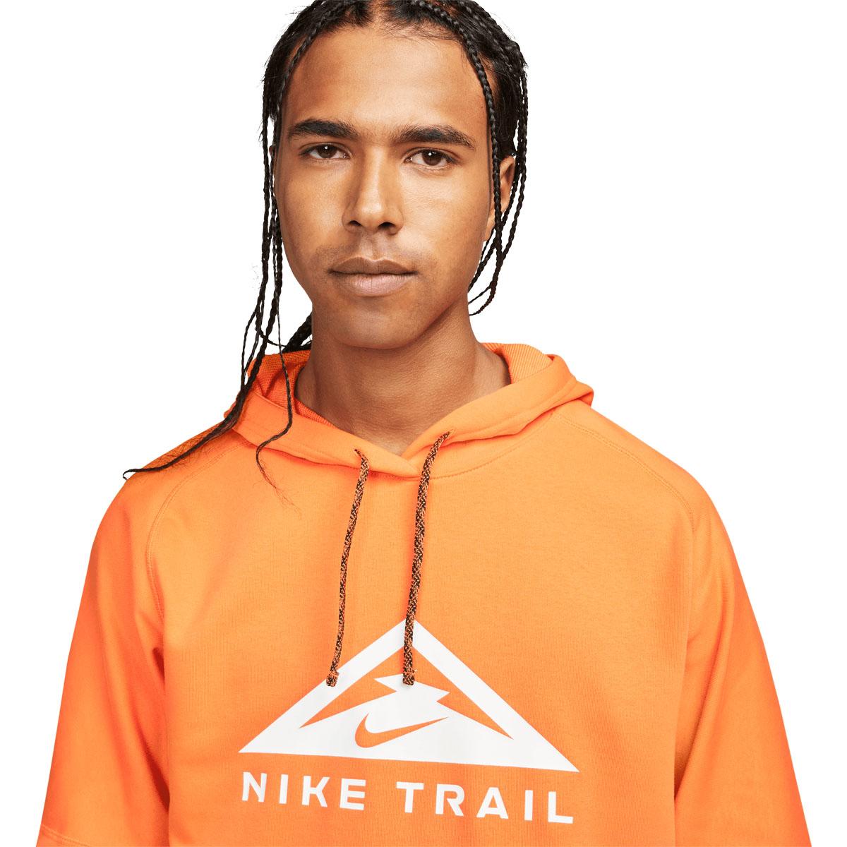 Nike Dri-FIT Trail Løbetrøje Herre BRIGHT MANDARIN/OLIVE FLAK/WHI