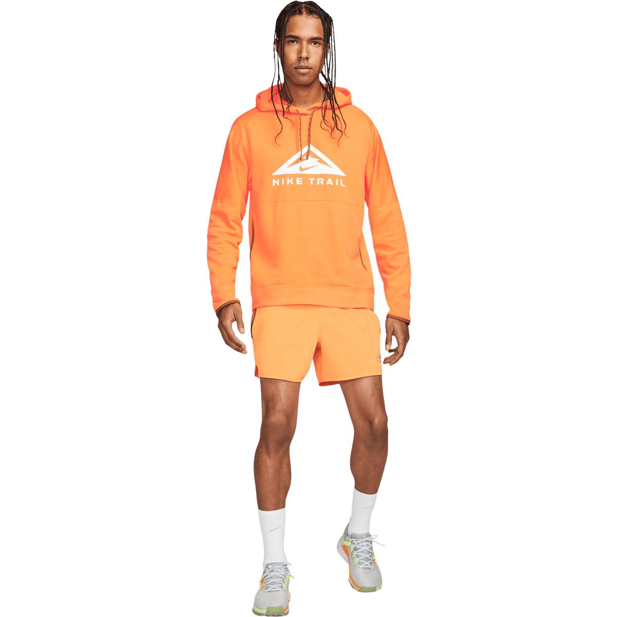 Nike Dri-FIT Trail Løbetrøje Herre BRIGHT MANDARIN/OLIVE FLAK/WHI