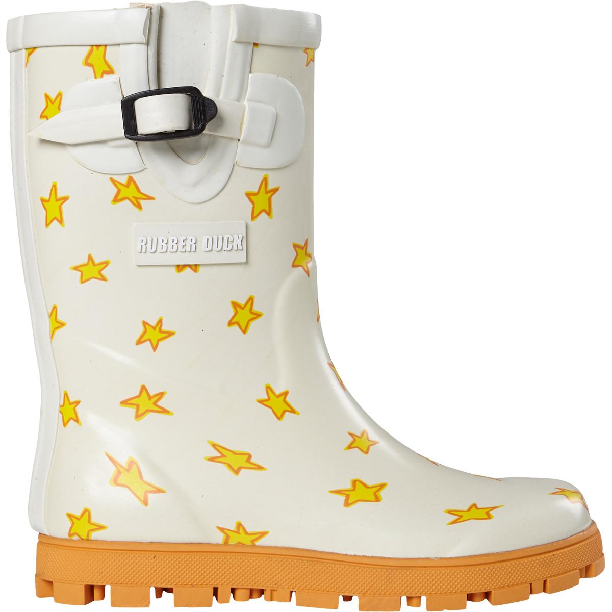Rubber Duck Classic Gummistøvler Barn WHITE-YELLOW