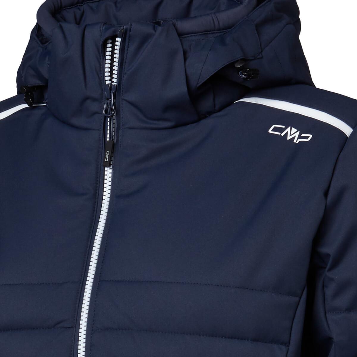 CMP Zip Hood Softshell Skijakke Dame Black Blue