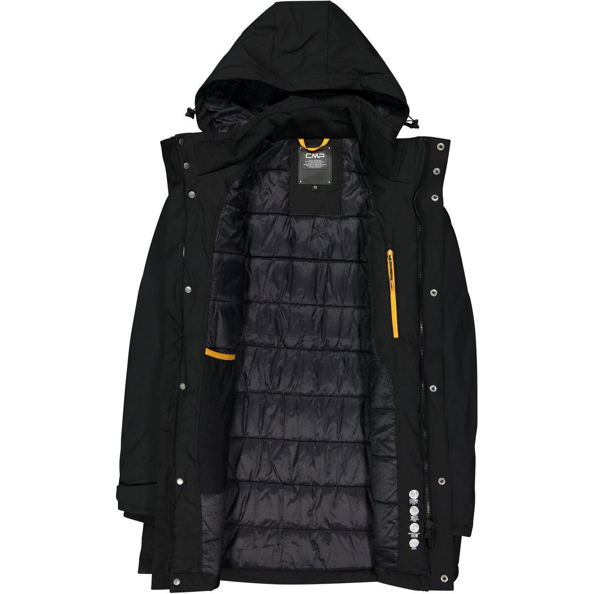 CMP Softshell Parka Jakke Herre Sort