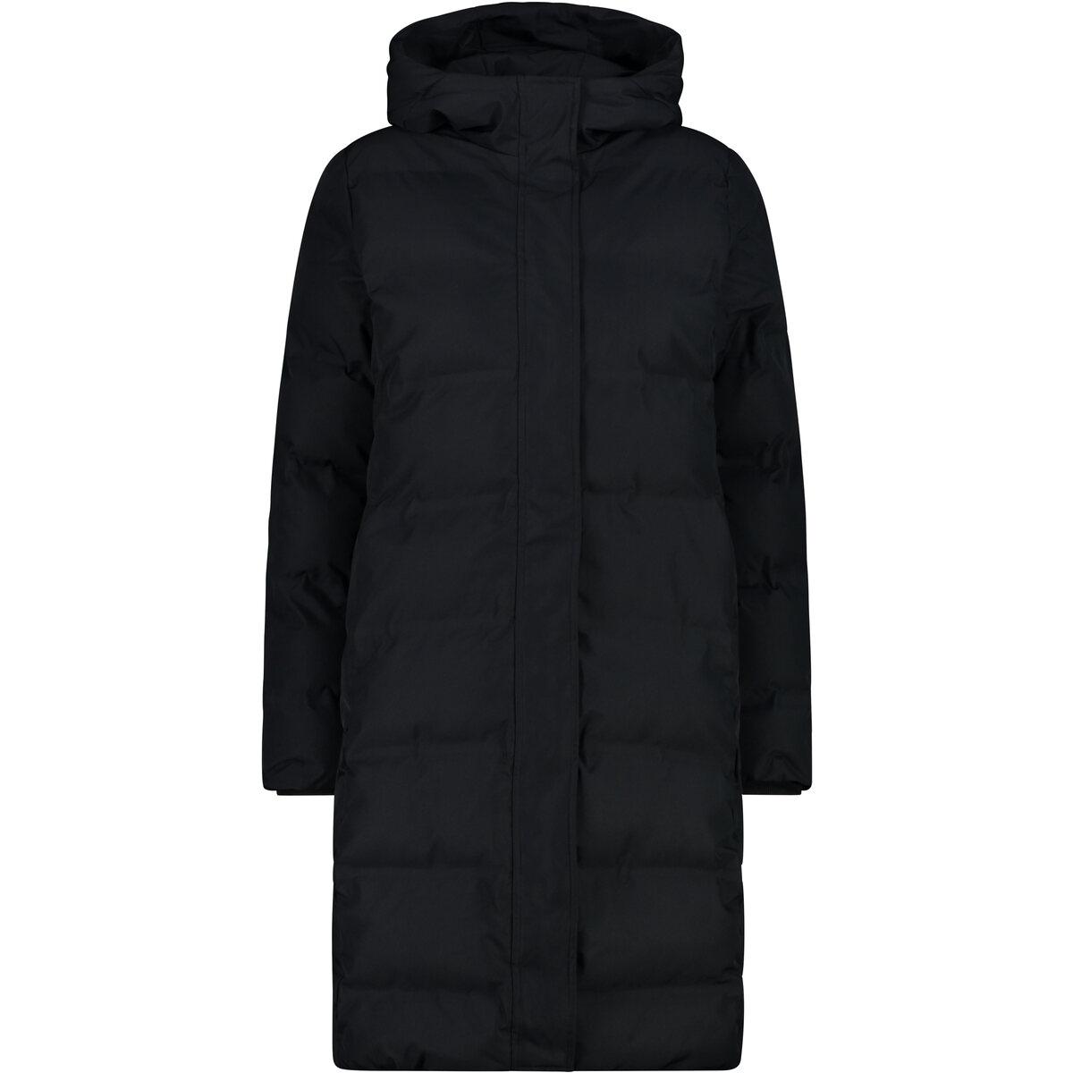 CMP Coat Fix Hood Parka Vinterjakke Dame Nero