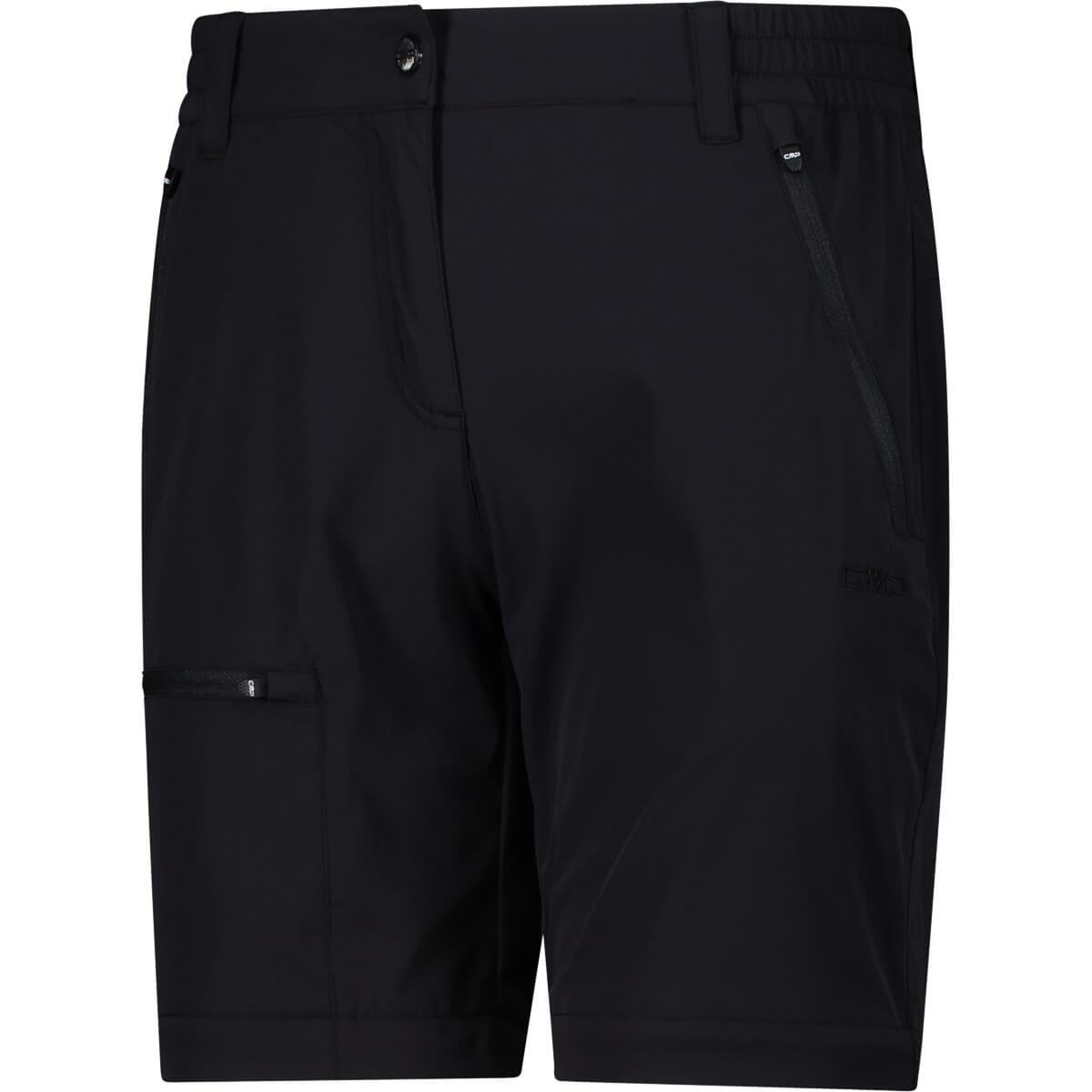 CMP Stretch Zip Off Vandrebukser Dame Nero