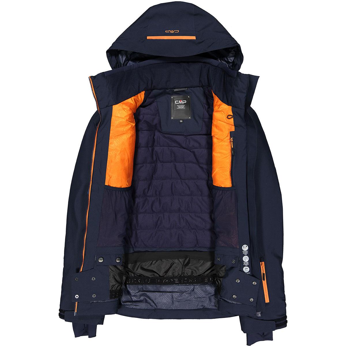 CMP Zip Hood Skijakke Herre Black Blue