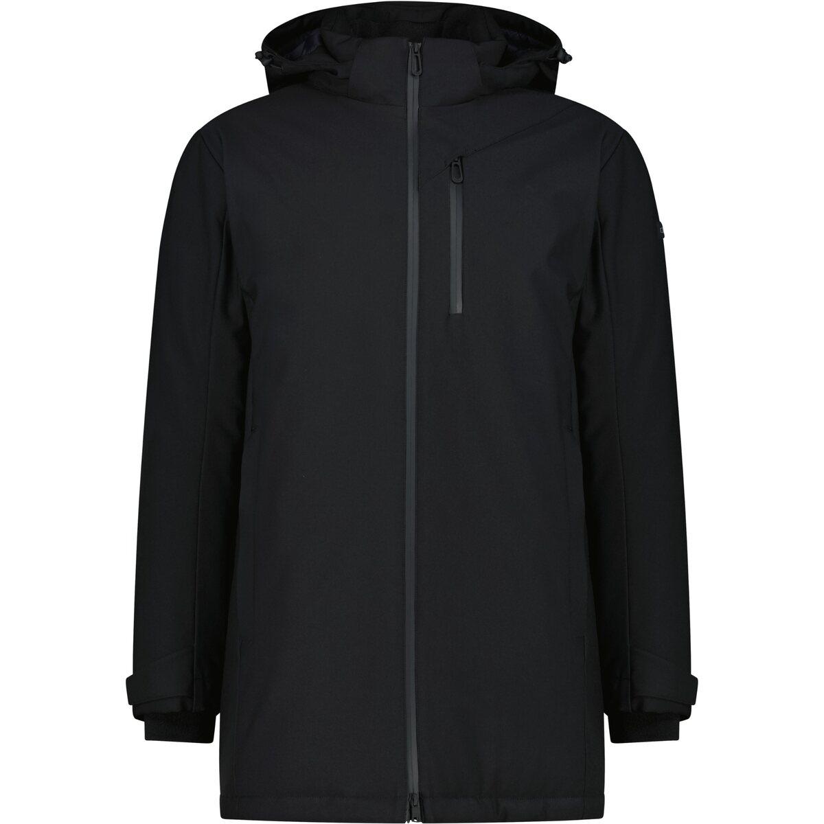 CMP Long Zip Hood Parka Vinterjakke Herre Nero