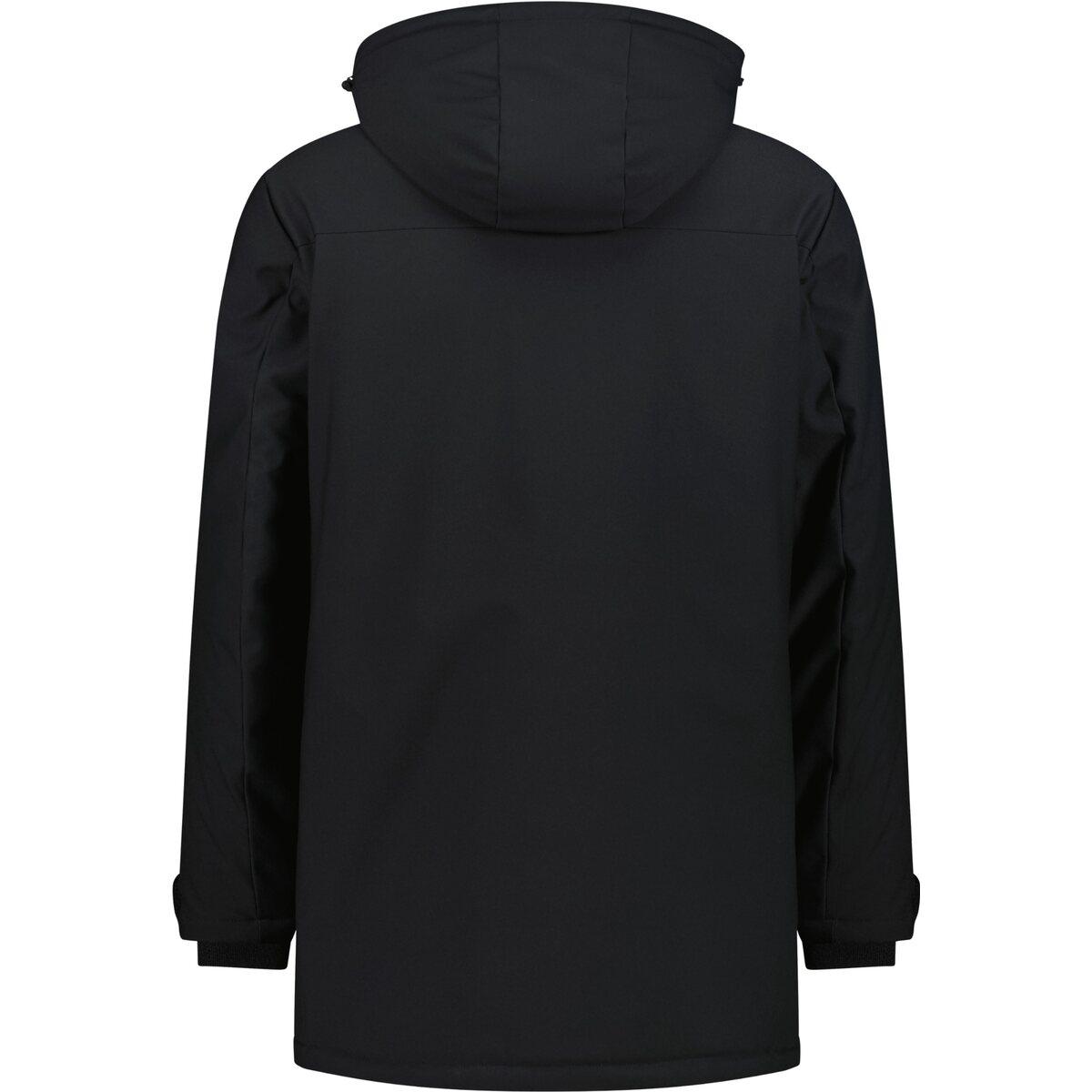 CMP Long Zip Hood Parka Vinterjakke Herre Nero
