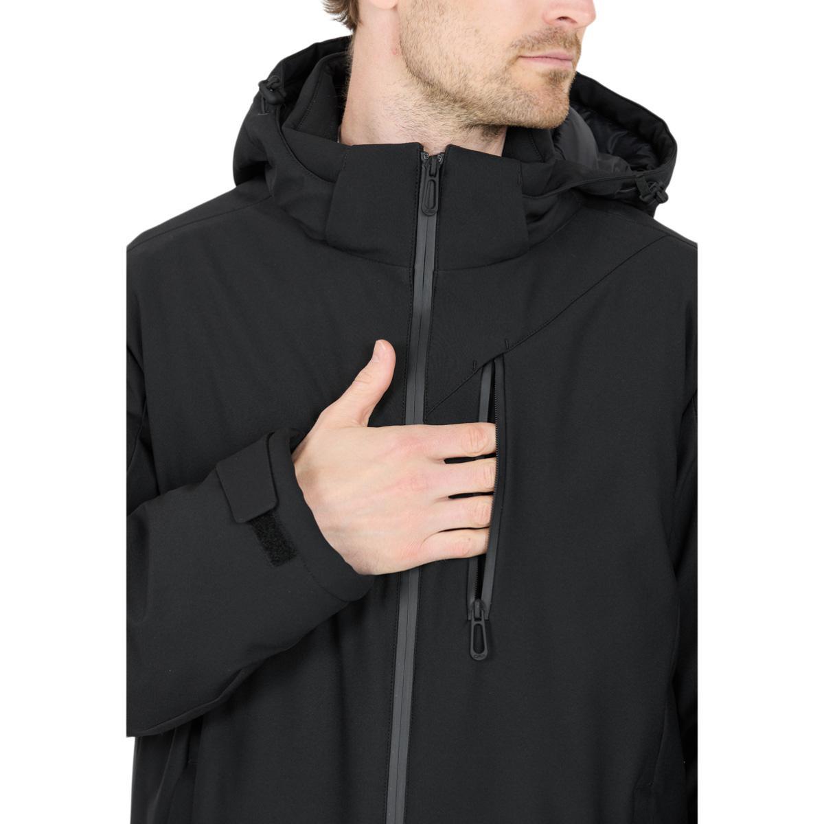 CMP Long Zip Hood Parka Vinterjakke Herre Nero