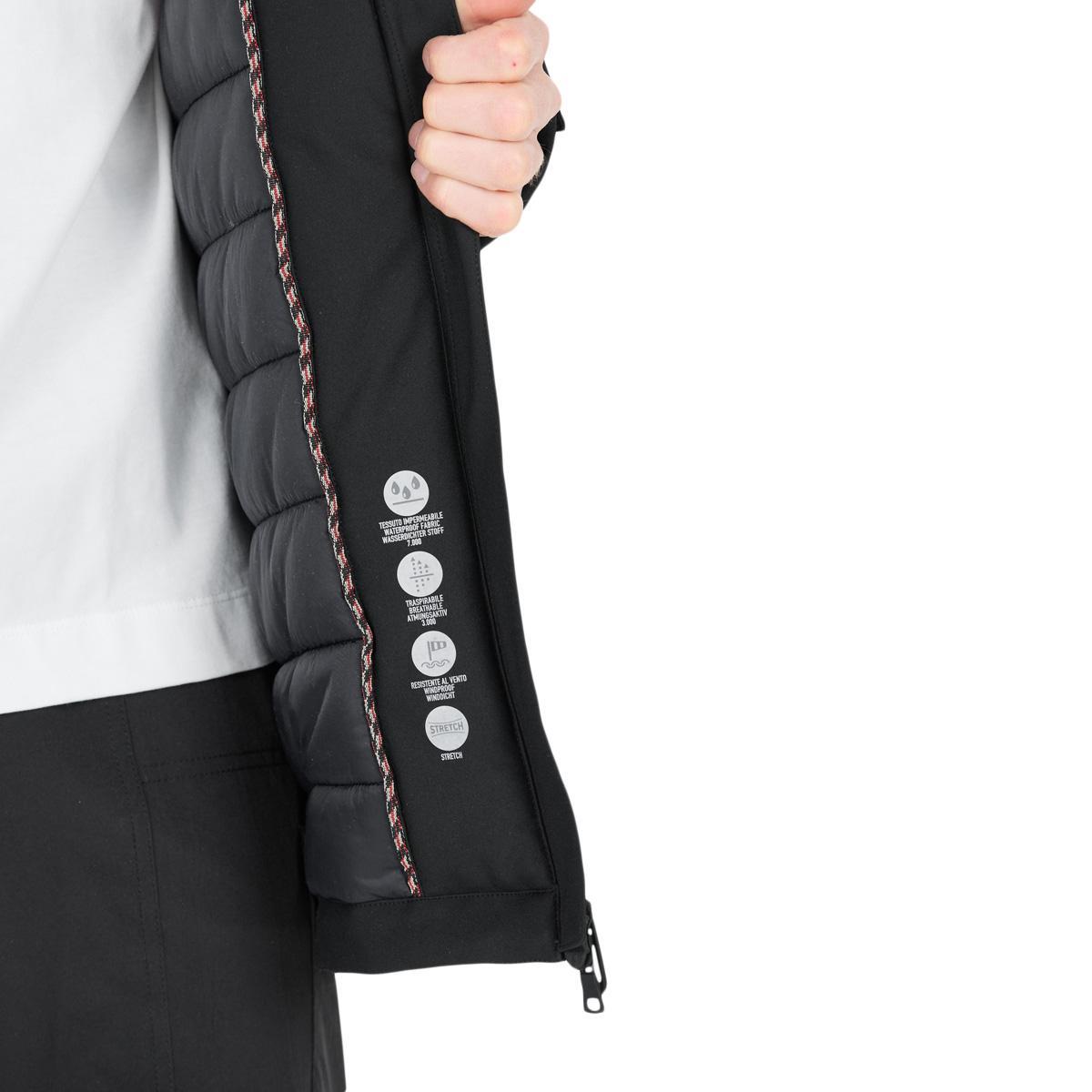 CMP Long Zip Hood Parka Vinterjakke Herre Nero