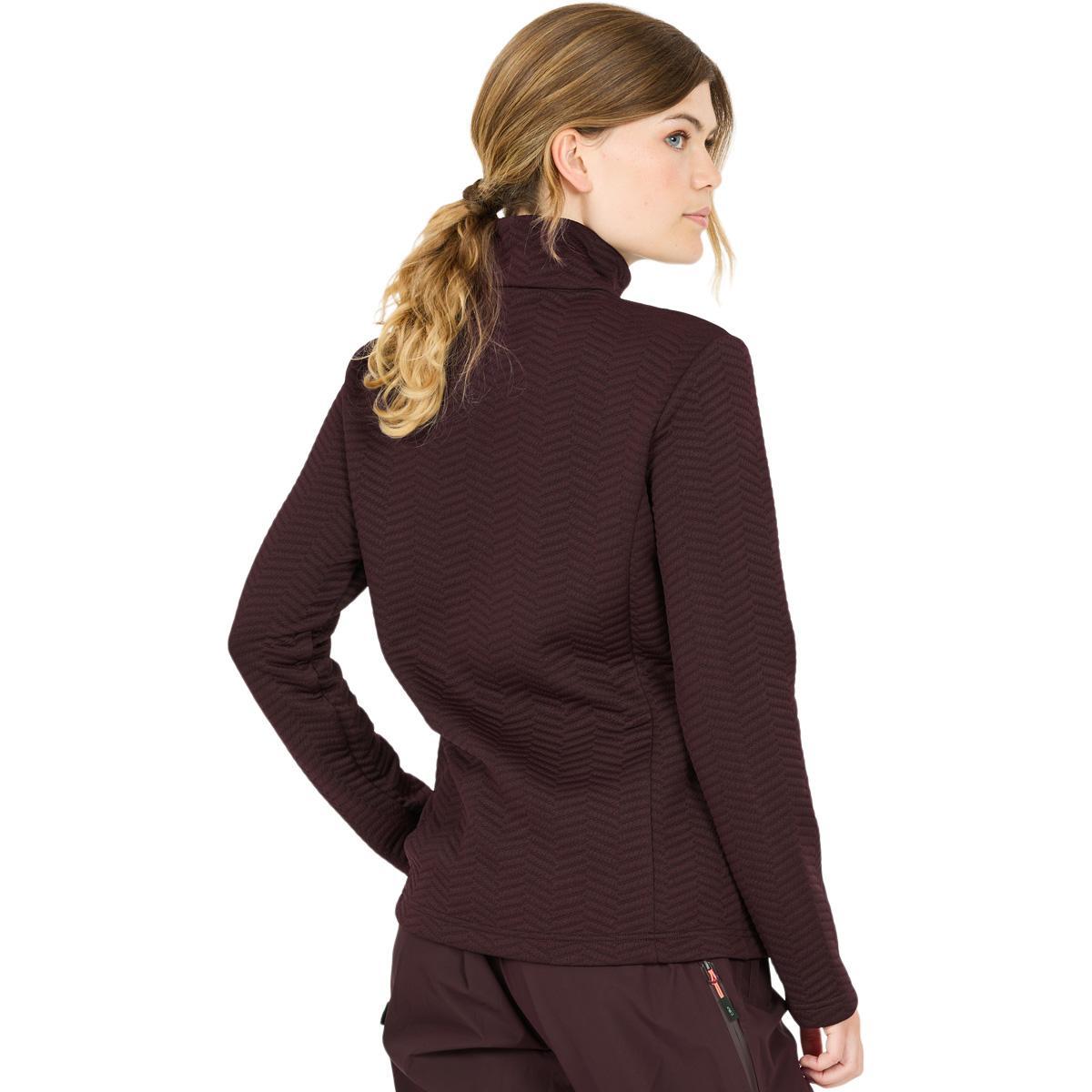 CMP Jacquard Half Zip Midlayer Trøye Dame Black Berry