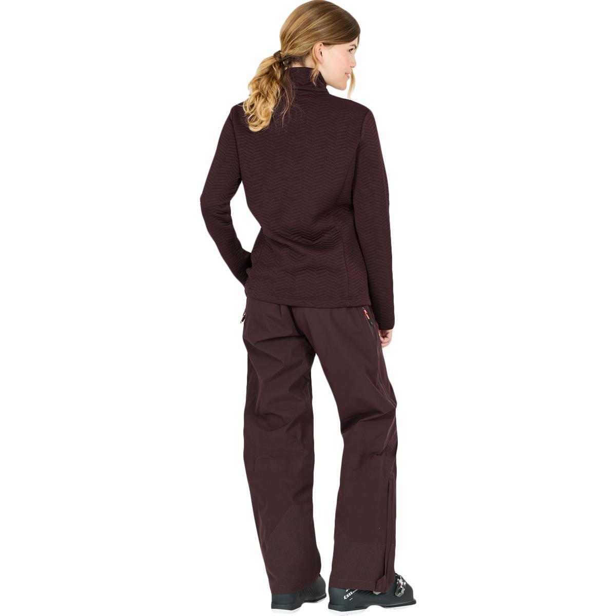 CMP Jacquard Half Zip Midlayer Trøye Dame Black Berry