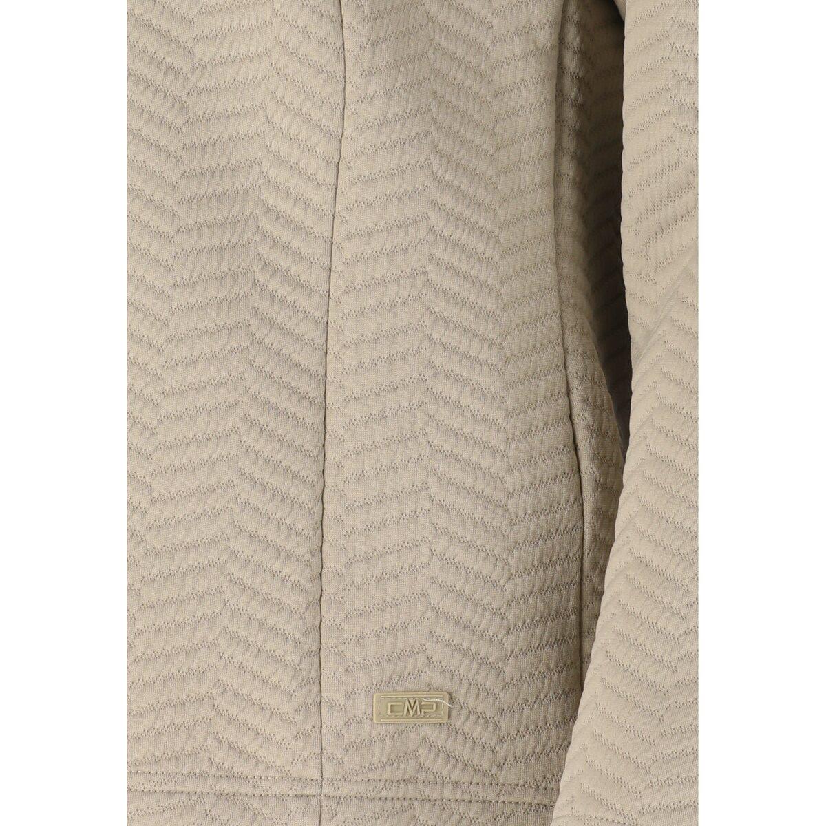 CMP Jacquard Half Zip Midlayer Trøye Dame Kaki