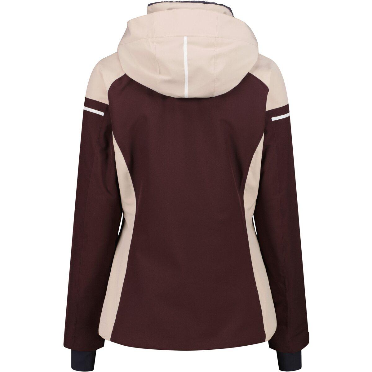 CMP Zip Hood Skijakke Dame Black Berry