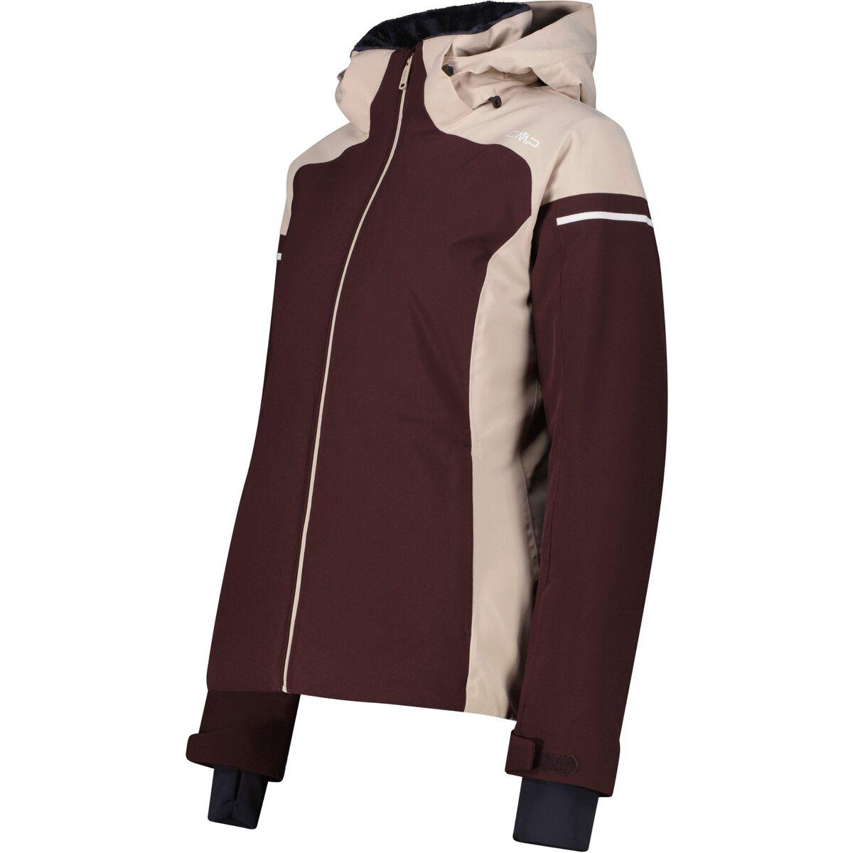 CMP Zip Hood Skijakke Dame Black Berry