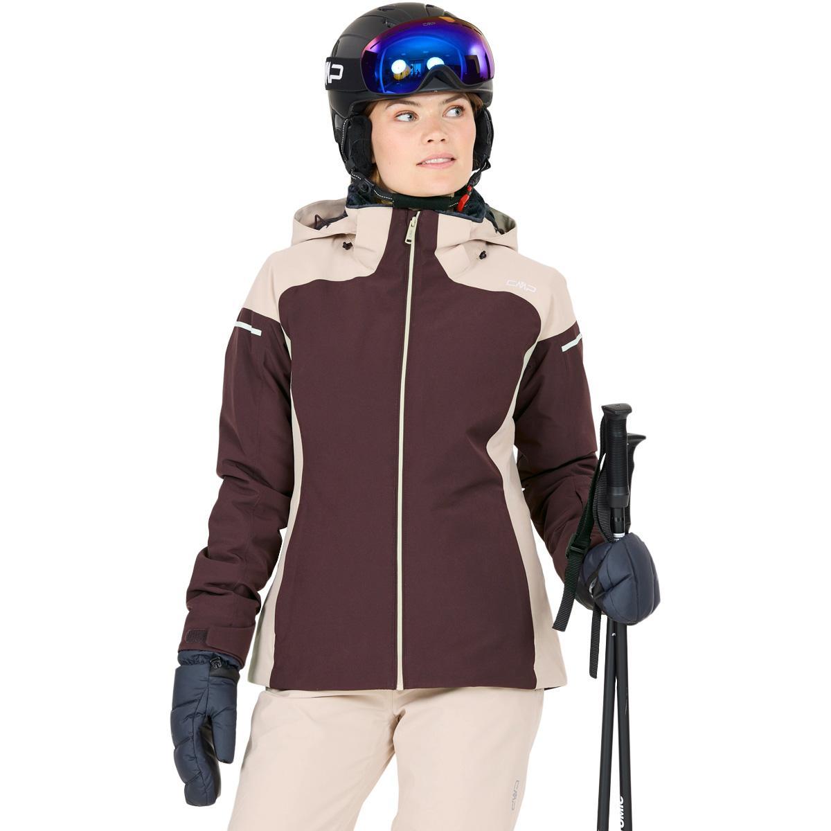 CMP Zip Hood Skijakke Dame Black Berry