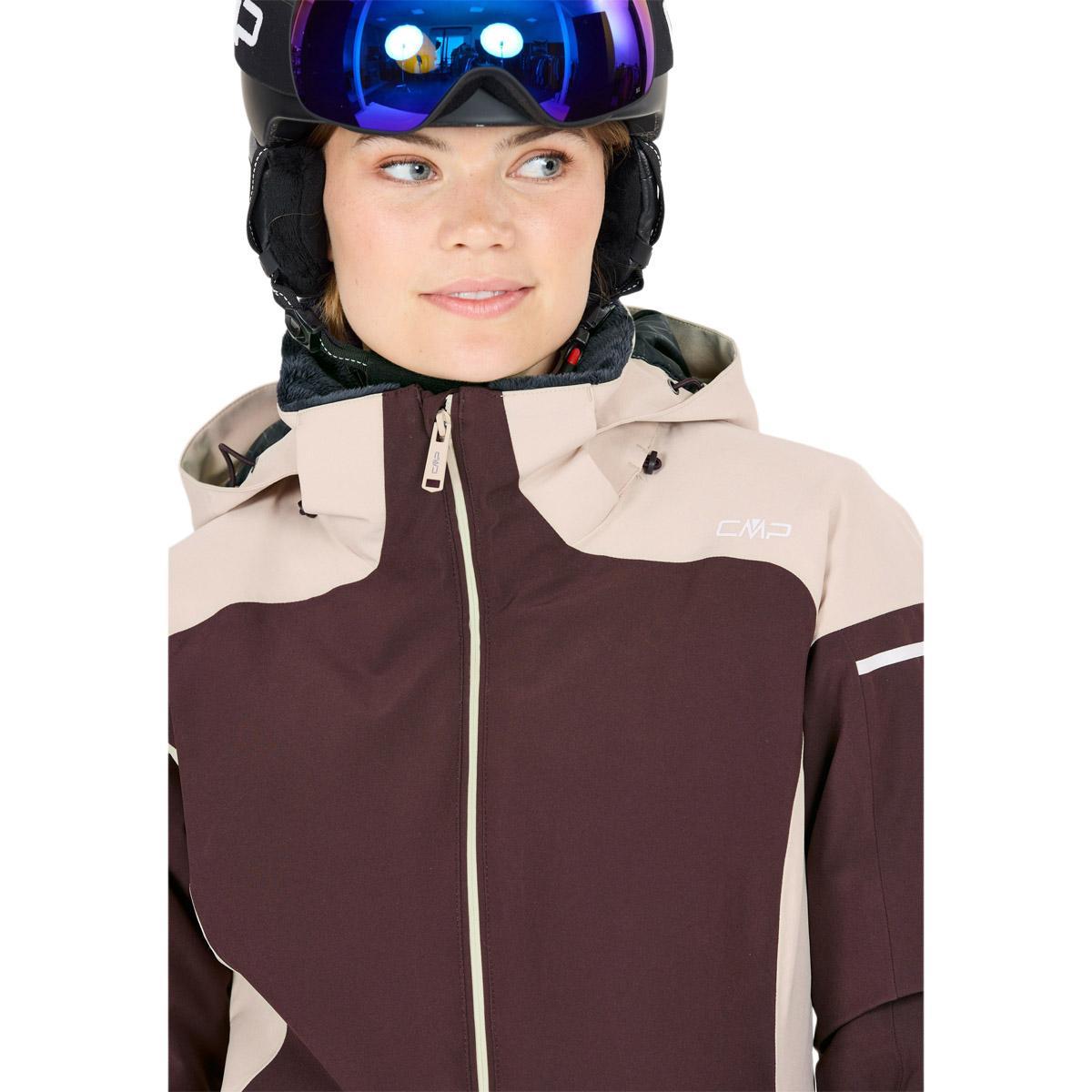 CMP Zip Hood Skijakke Dame Black Berry