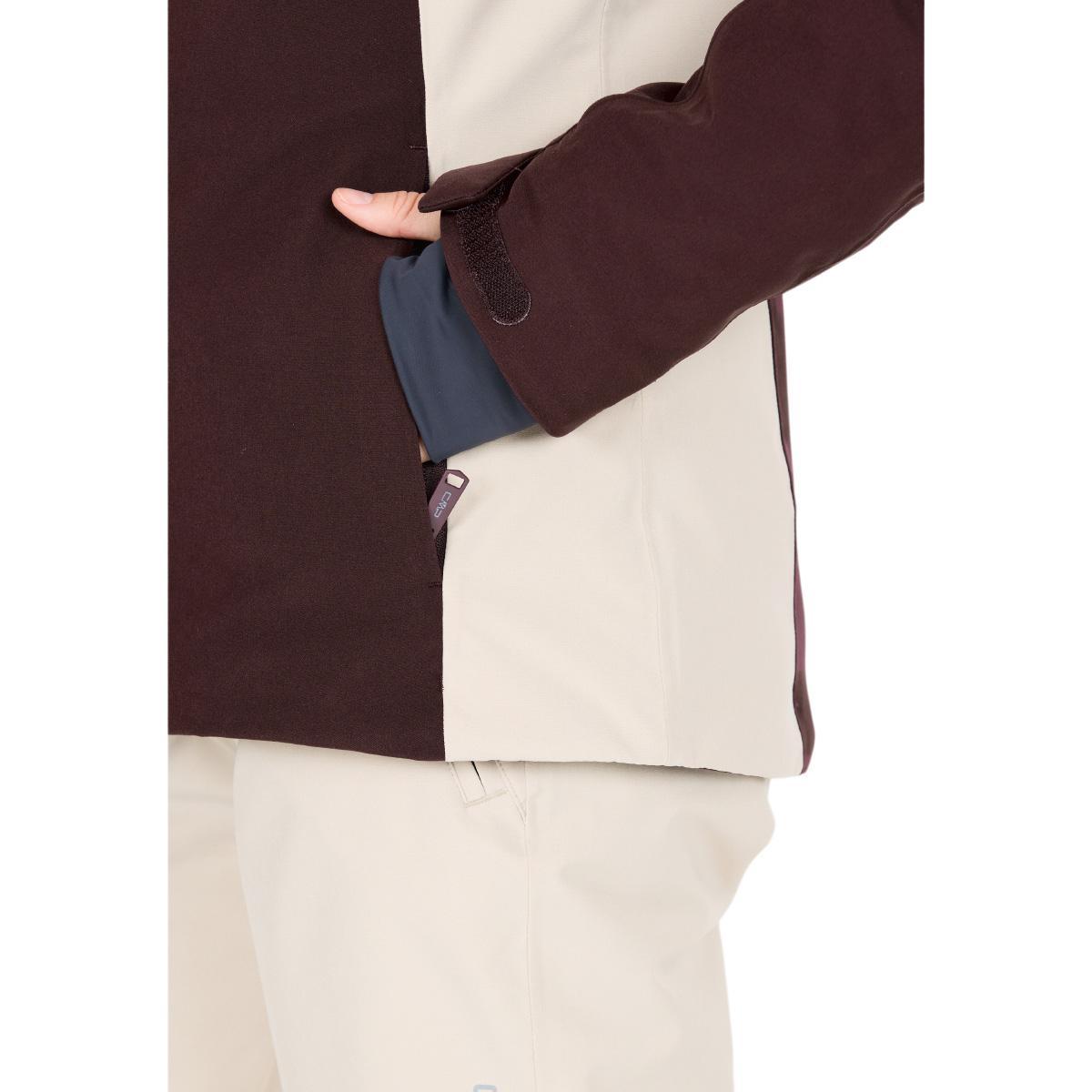 CMP Zip Hood Skijakke Dame Black Berry