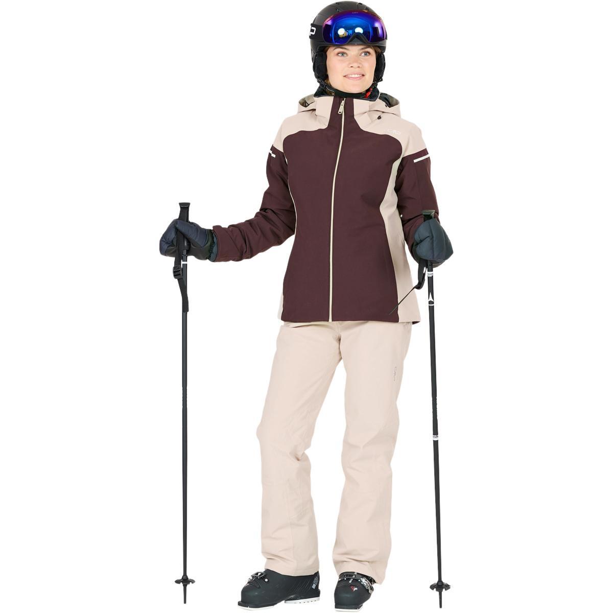 CMP Zip Hood Skijakke Dame Black Berry