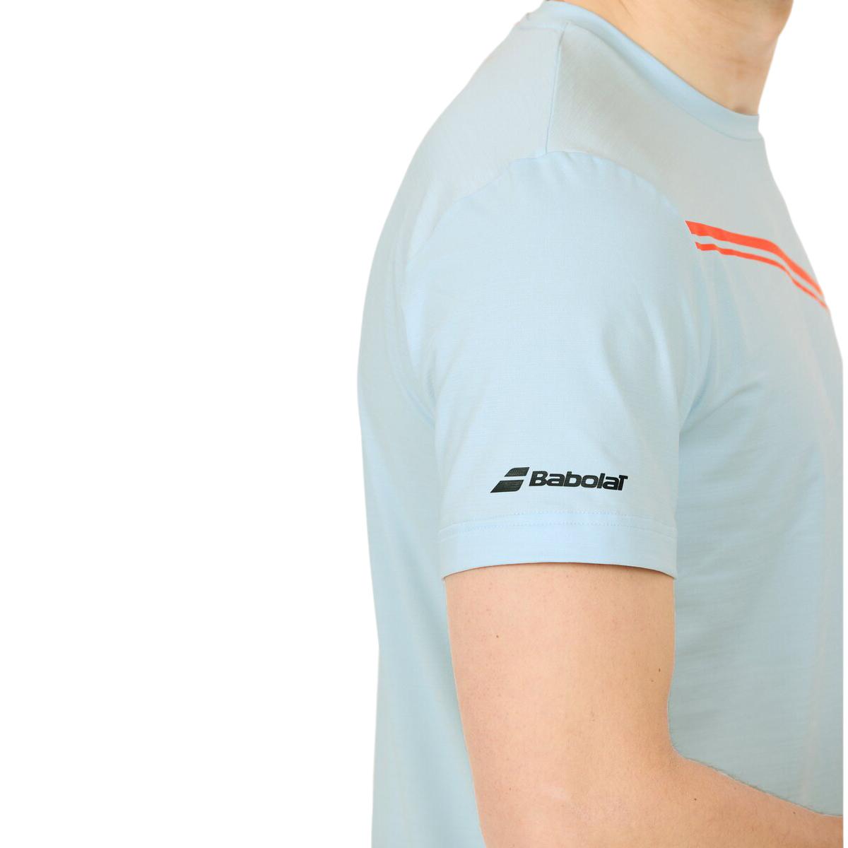 Babolat Play Crew Neck Padel T-shirt Herre Light Blue