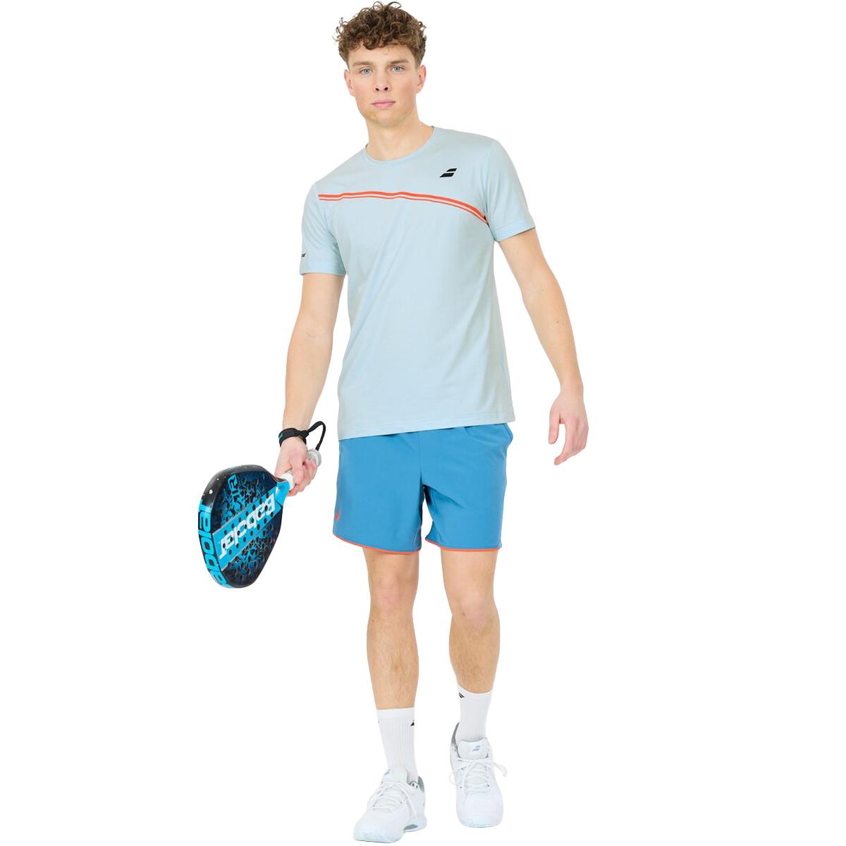 Babolat Play Crew Neck Padel T-shirt Herre Light Blue