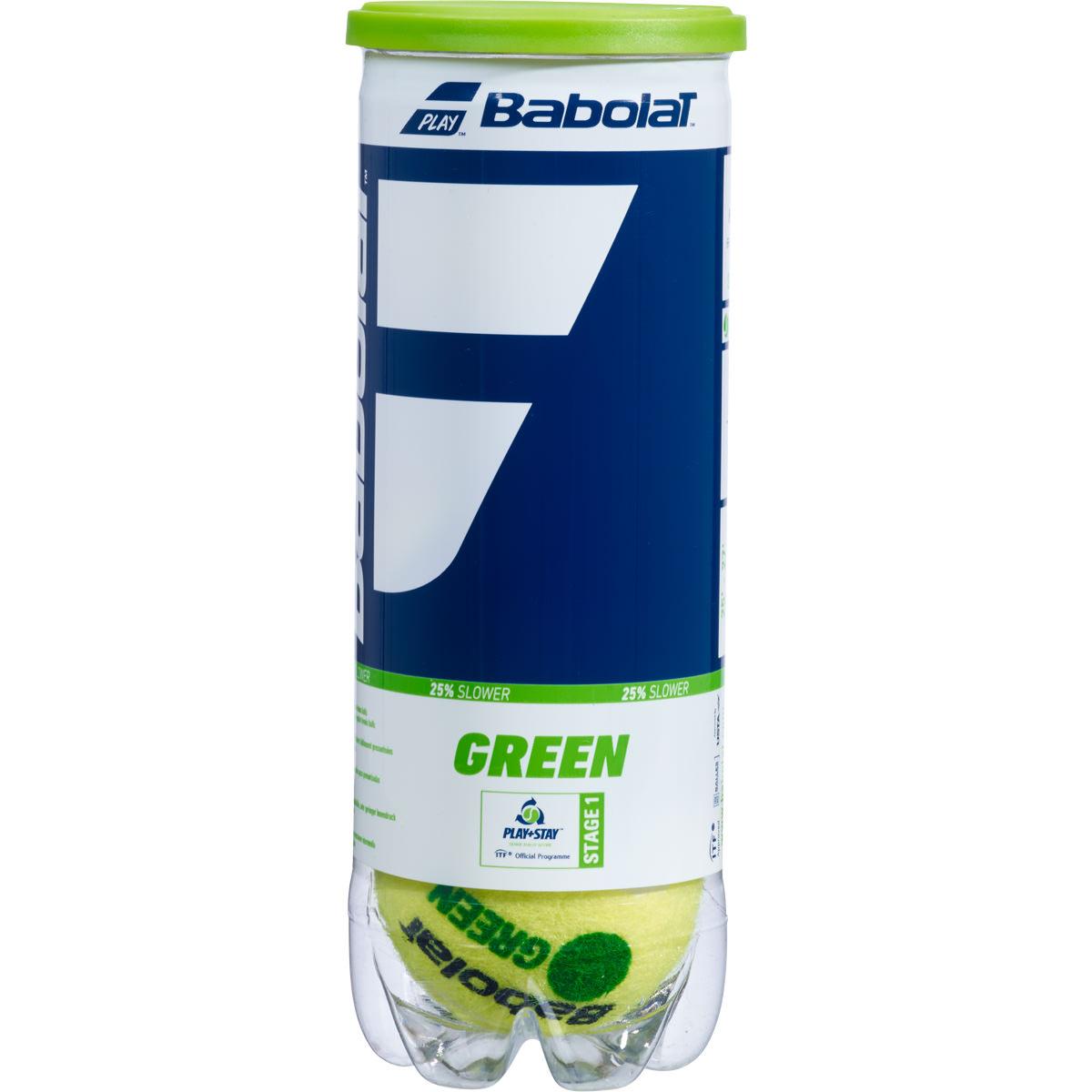 Babolat Green 3-Pack Tennisbolde Yellow