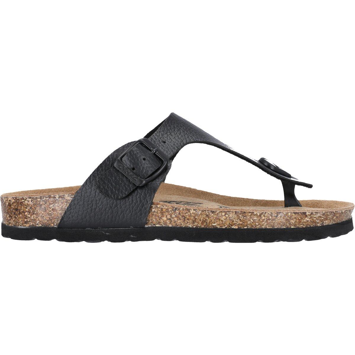 Cruz Barns Korksandaler Dame Black