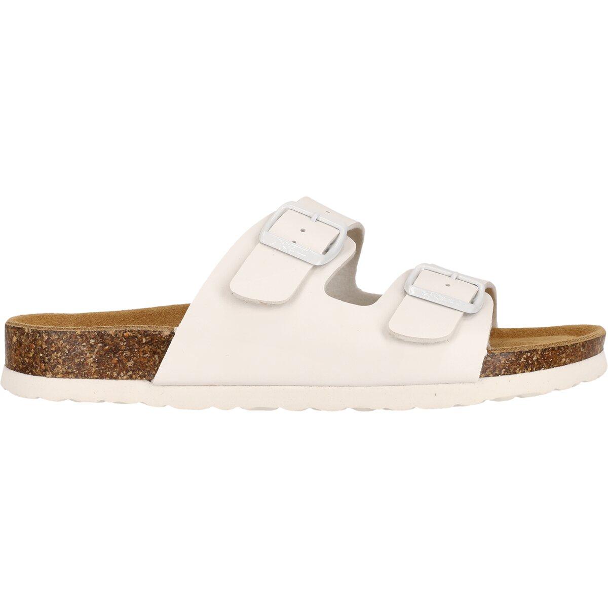 NOU Whitehill Korksandaler Dame White