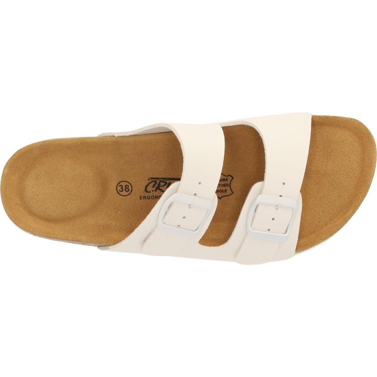 NOU Whitehill Korksandaler Dame White