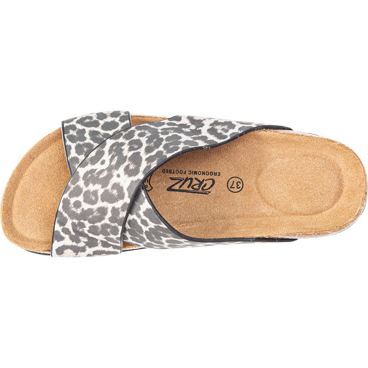 Cruz Musoni Korksandaler Dame Leopard