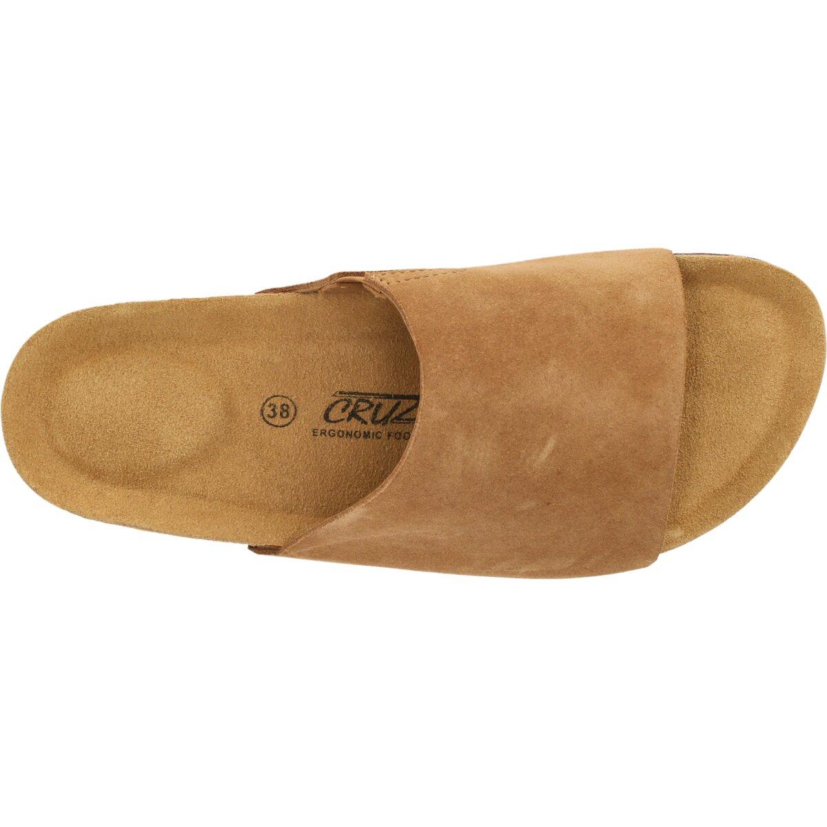 Cruz Amarante Leather Korksandaler Dame Toffee