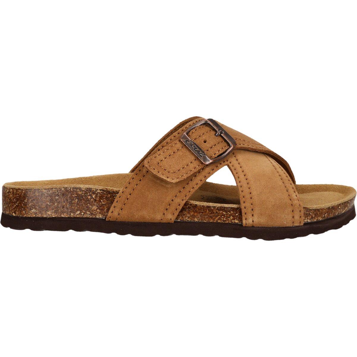 Cruz Tellian Leather Korksandaler Dame Toffee