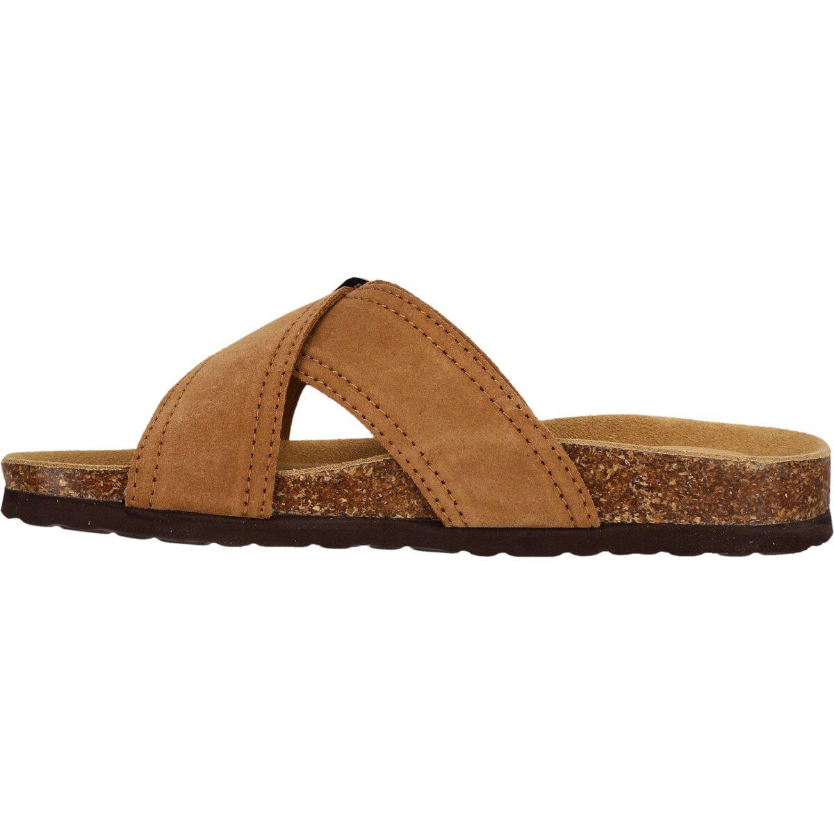 Cruz Tellian Leather Korksandaler Dame Toffee