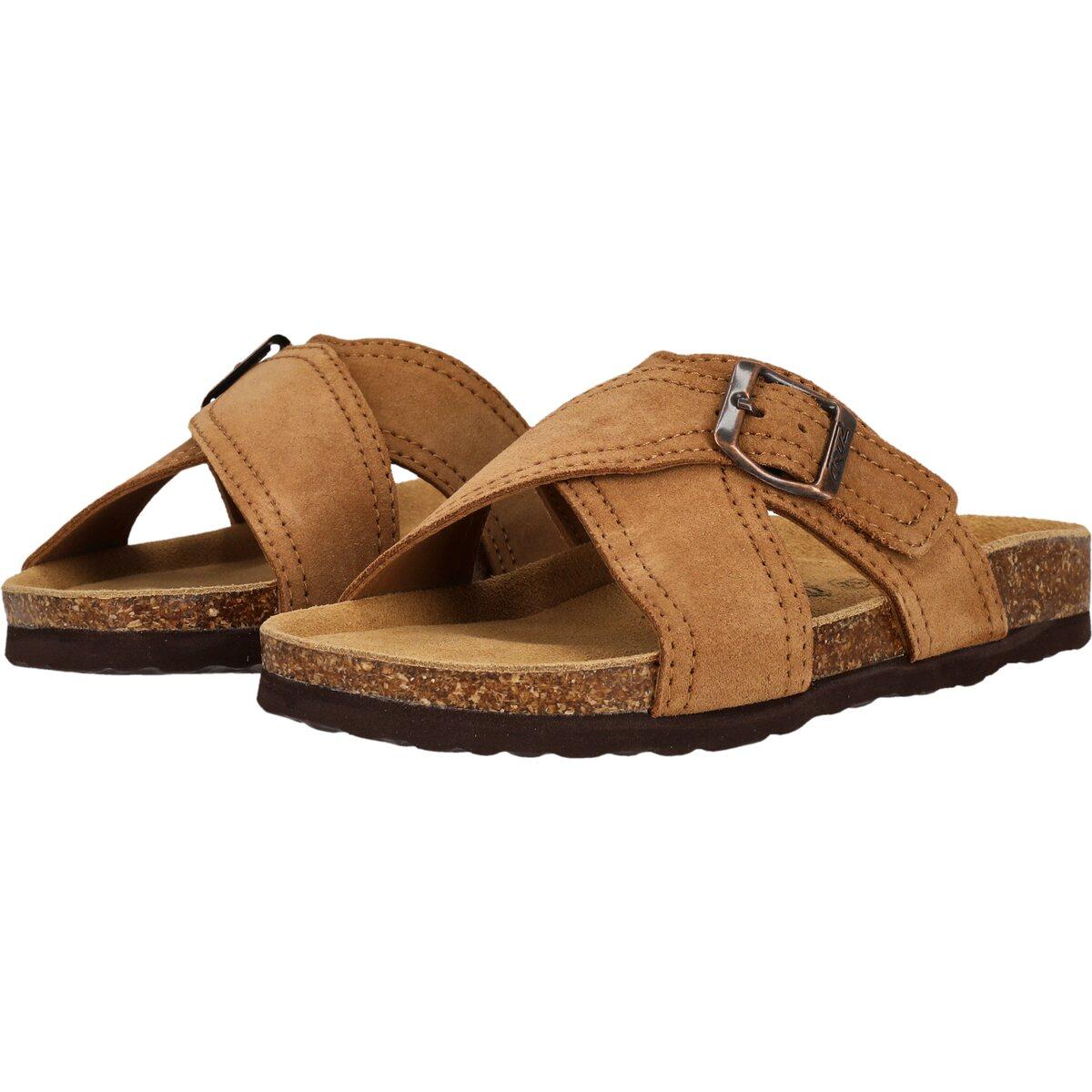 Cruz Tellian Leather Korksandaler Dame Toffee