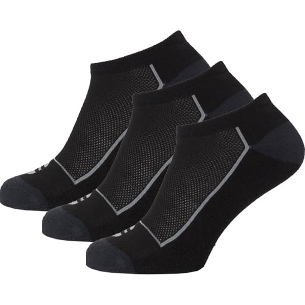 Endurance Boron Low Cut 3-Pack Sportstrømper Black