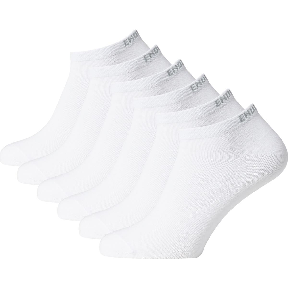 Endurance Ibi Low Cut 6-Pack Footies White