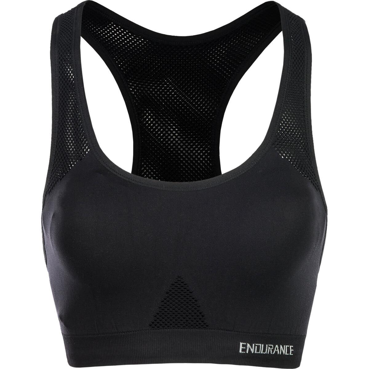 Endurance George West Medium Support Sports BH Dame Black