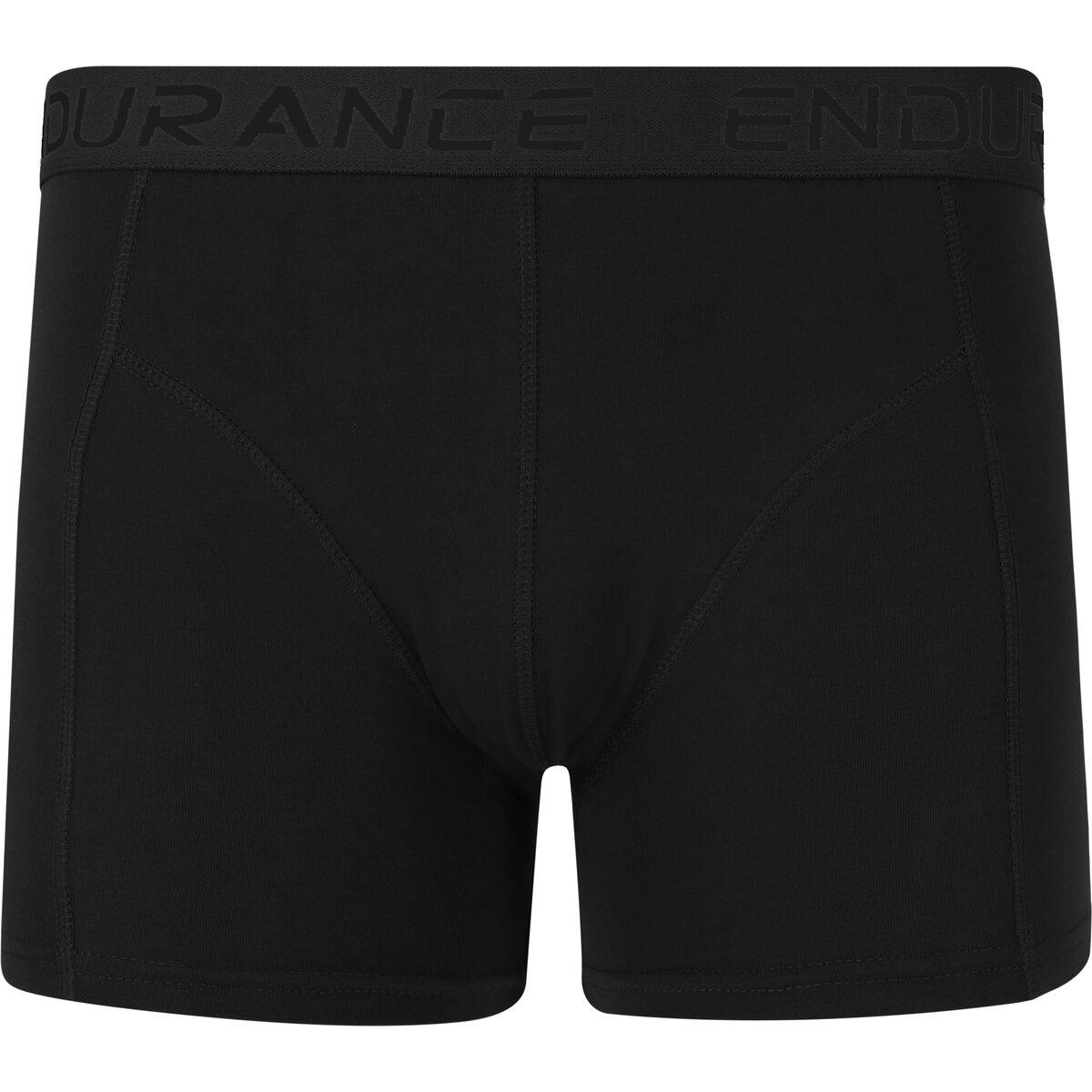 Endurance Brighton 2-Pack Bambus Boxershorts Herre Black/Black