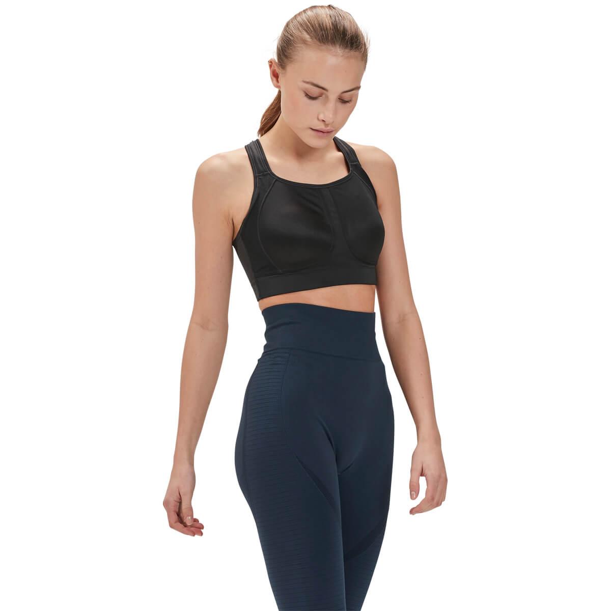 Endurance Magnolia High Support Sports BH Dame Black