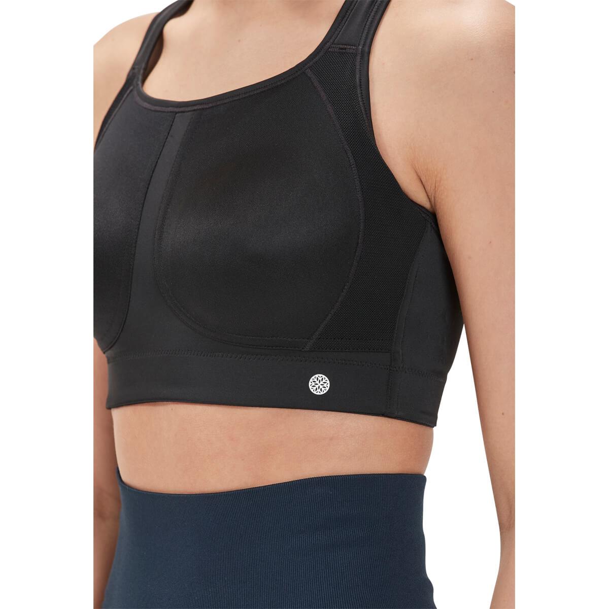 Endurance Magnolia High Support Sports BH Dame Black