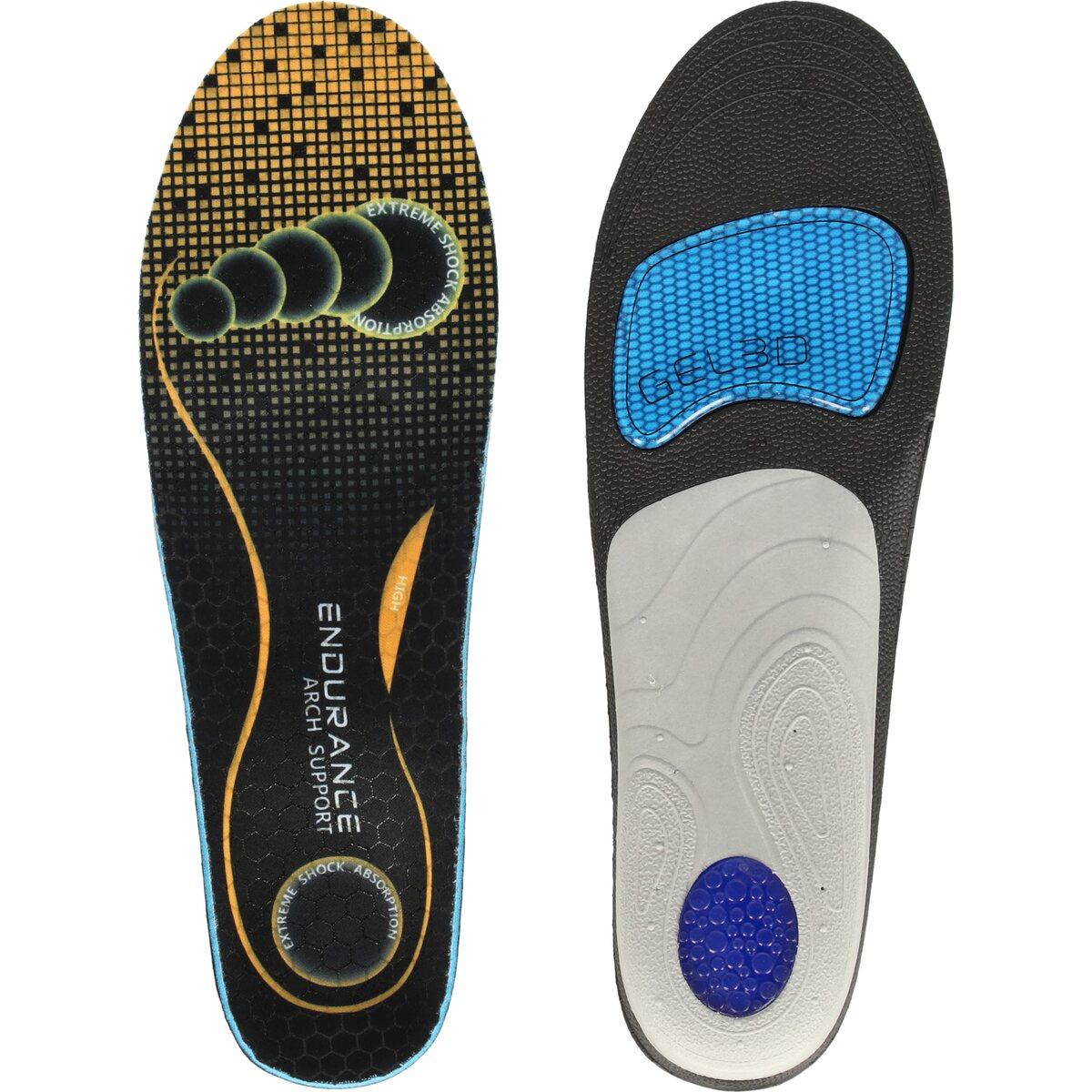 Endurance Anti-slip Arch Support High Indlægssåler Black