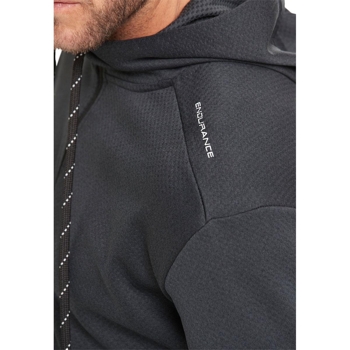 Endurance Dereff Full Zip Trænings Hættetrøje Herre Black Melange
